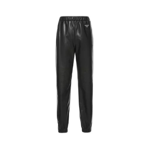 Nappa leather joggers