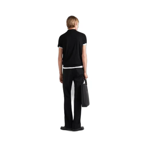 Superfine wool polo shirt
