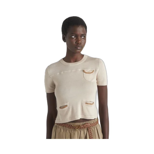 Wool and silk crew-neck sweater
