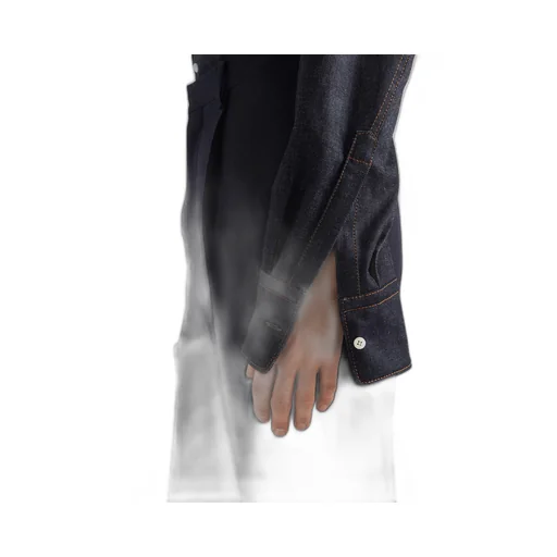 Single-breasted denim jacket