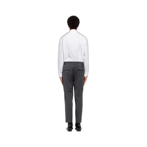 Light stretch wool trousers