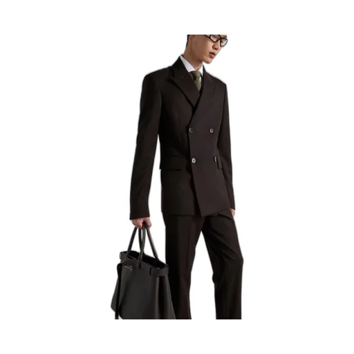 Double-breasted wool jacket