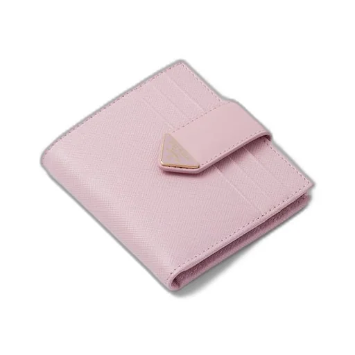 Small Saffiano and smooth leather wallet