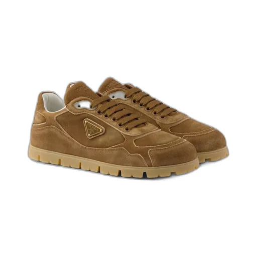 Faded suede sneakers