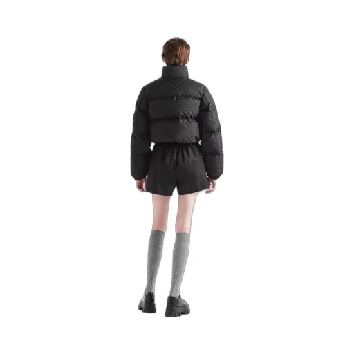 Printed nylon down jacket