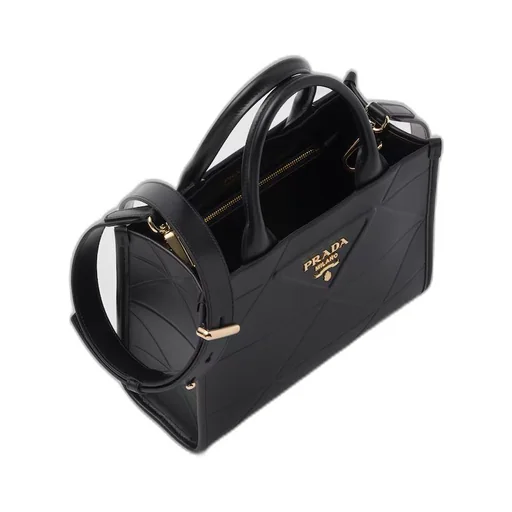 Mini Prada Symbole leather bag with stitching