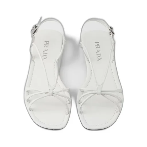 Flat leather sandals