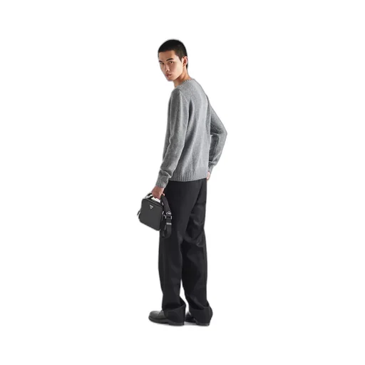 Wool and cashmere crew-neck sweater