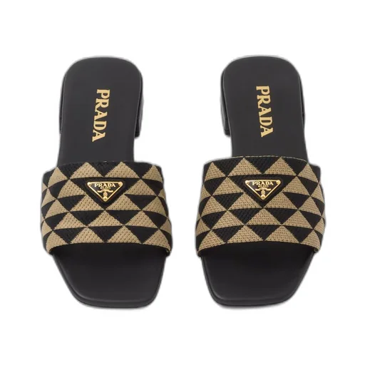 Embroidered fabric slides