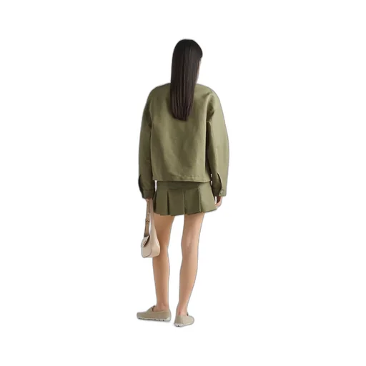 Technical canvas blouson jacket