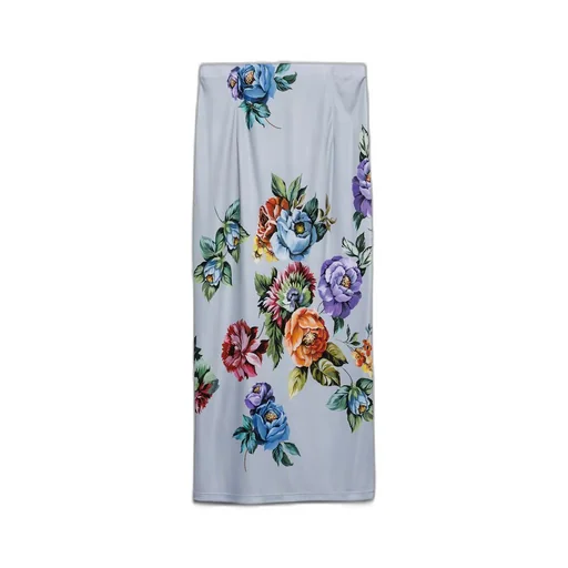 Printed organzine skirt