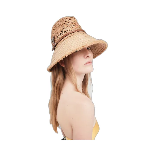 Raffia wide-brim hat