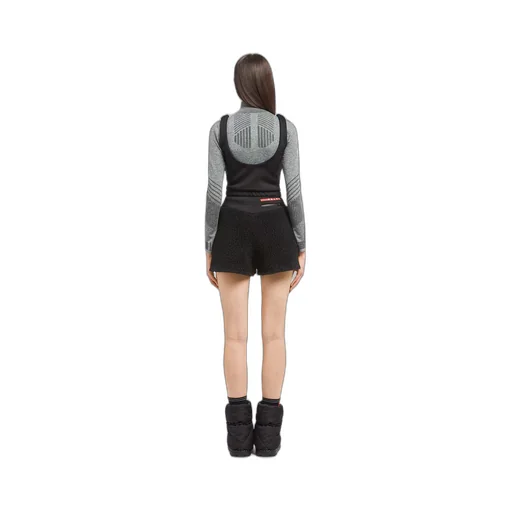 Short double fleece jumpsuit