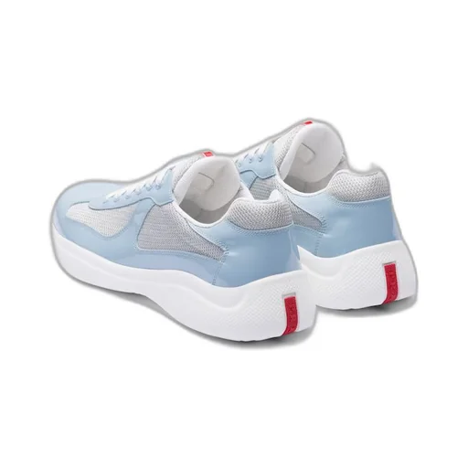 Patent leather and technical fabric Prada America's Cup sneakers