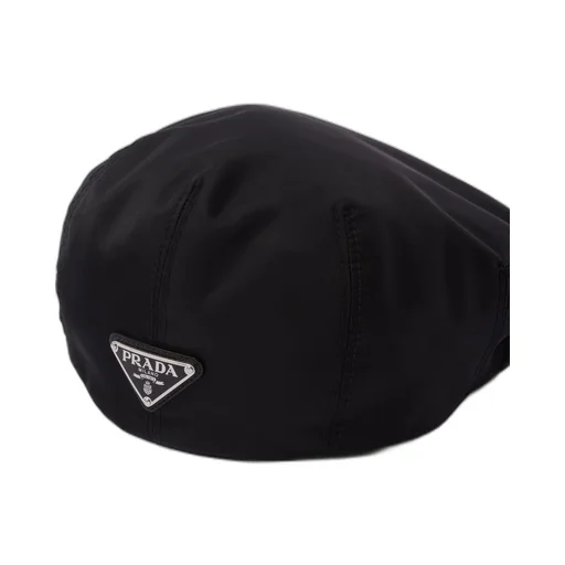 Prada Logo-Plaque Flat Cap