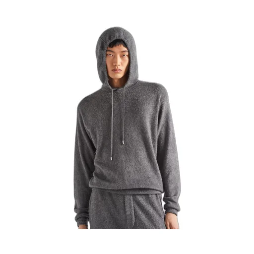 Cashmere and silk hoodie
