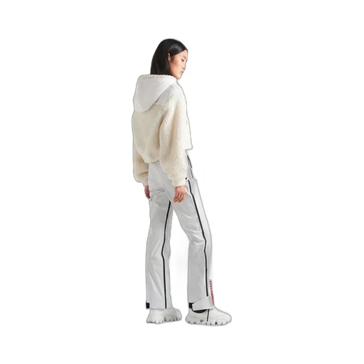 Cropped double fleece jacket