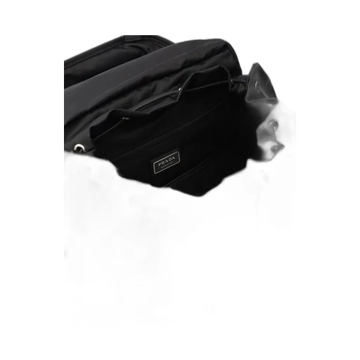 Re-Nylon and Saffiano leather backpack