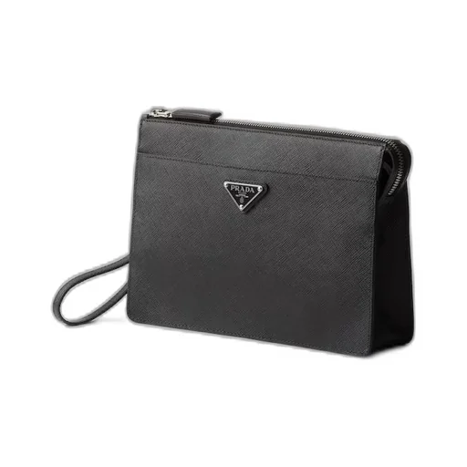 Saffiano Leather Pouch