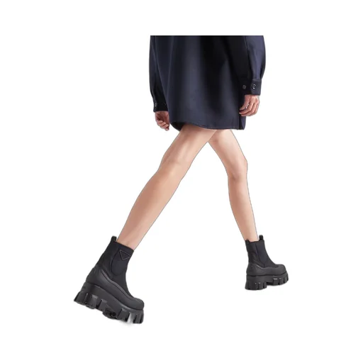 Monolith Re-Nylon gabardine boots