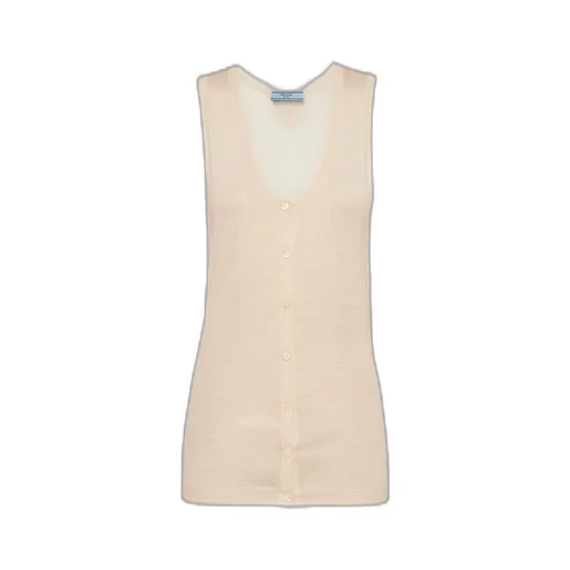 Cashmere and silk tank top