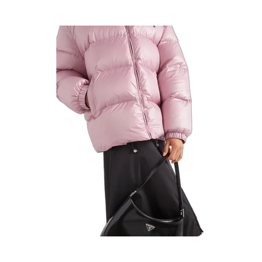 Re-Nylon hooded down jacket