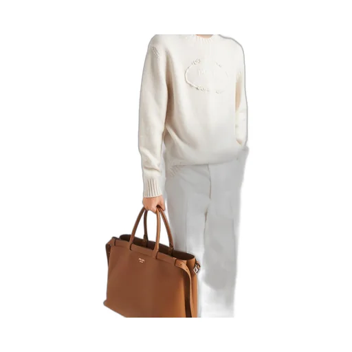 Wool and cashmere crew-neck sweater