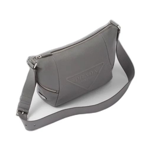 Leather bag with shoulder strap