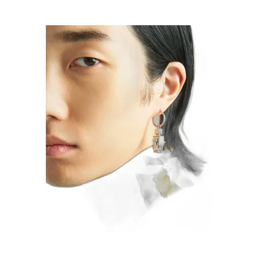 Single earring with Robot Jewels pendant