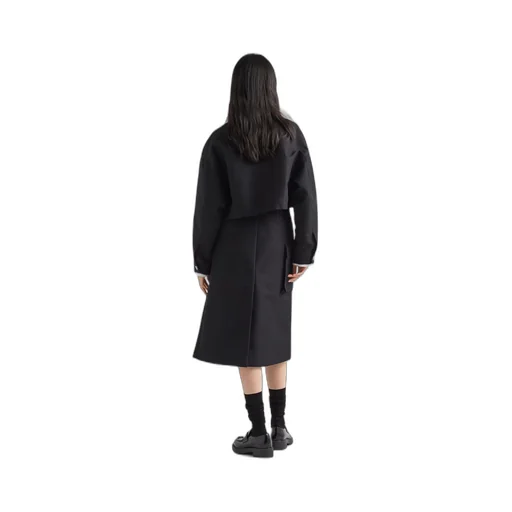 Technical canvas blouson jacket