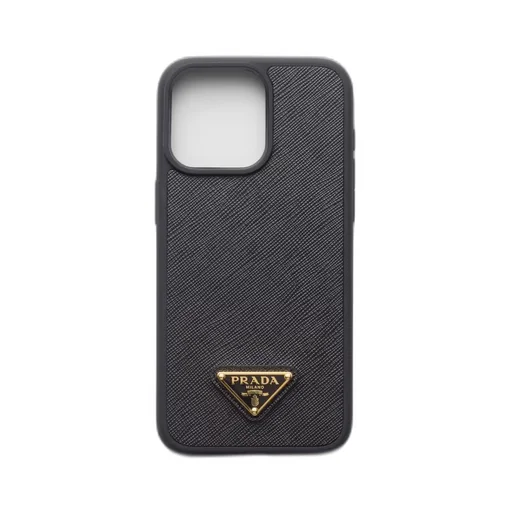 Saffiano leather cover for iPhone 15 Pro Max