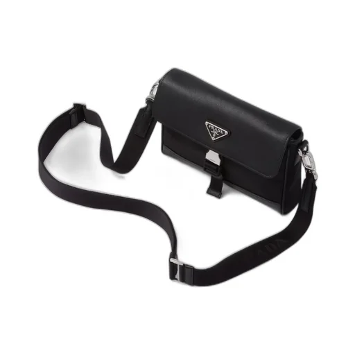 Re-Nylon and Saffiano shoulder bag