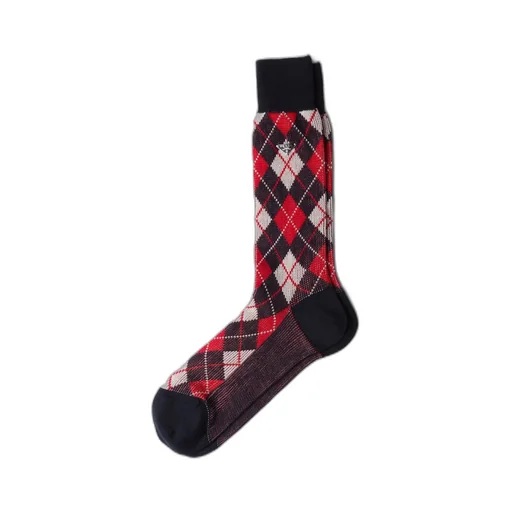 Argyle cotton ankle socks