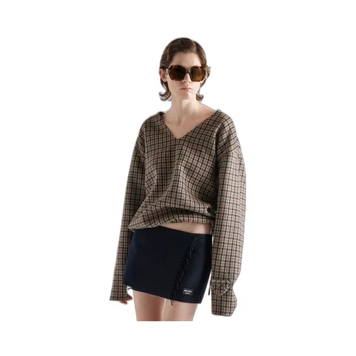 Cashmere miniskirt