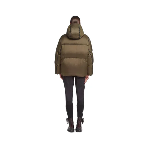 Oversized technical Re-Nylon down jacket