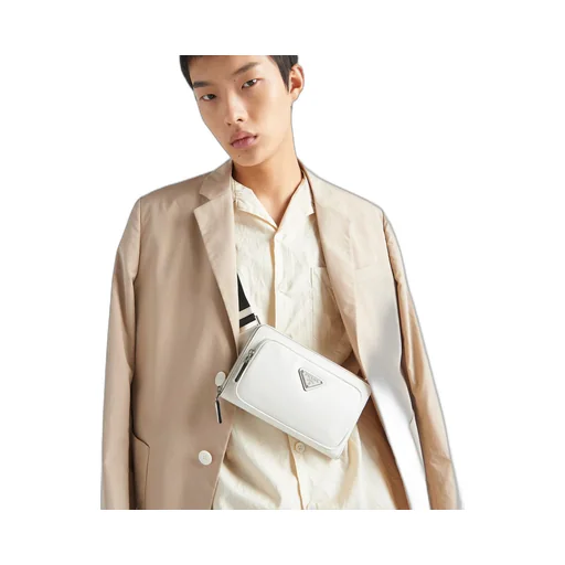 Saffiano leather belt bag
