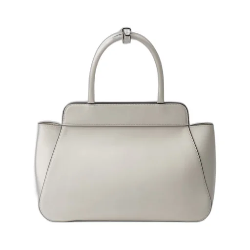 Medium leather tote bag