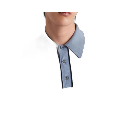Wool polo shirt
