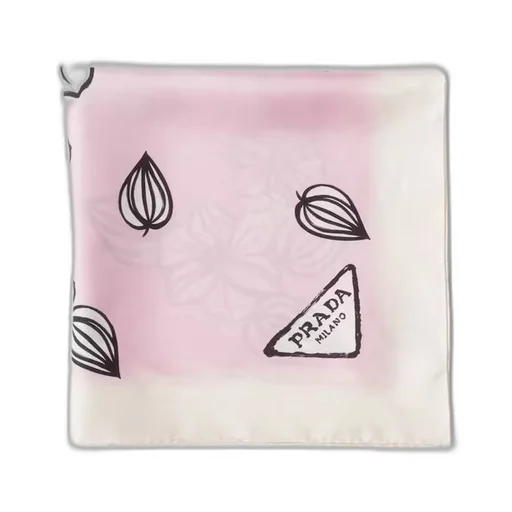 Printed twill scarf