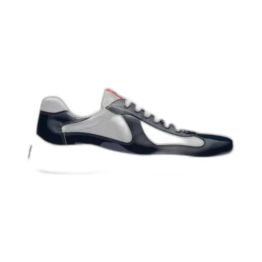Patent leather and technical fabric Prada America's Cup sneakers