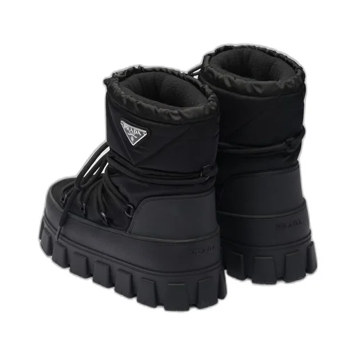 Re-Nylon gabardine après-ski boots