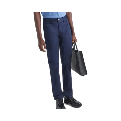 Five-pocket stretch drill jeans