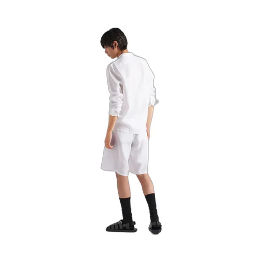 Linen Bermuda shorts