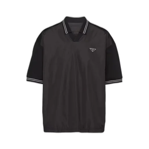 Piqué polo shirt with Re-Nylon detail