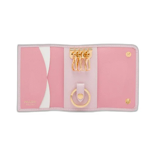 Saffiano leather key case