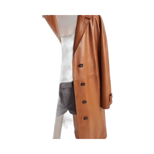 Nappa leather coat