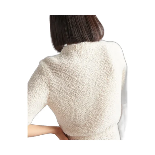 Bouclé mohair cardigan