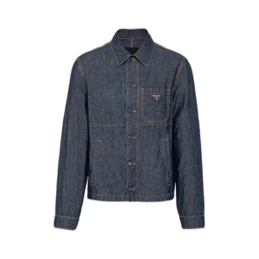 Chambray blouson jacket