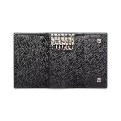 Saffiano leather key case