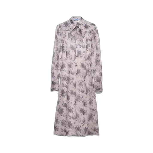 Printed chiffon dress